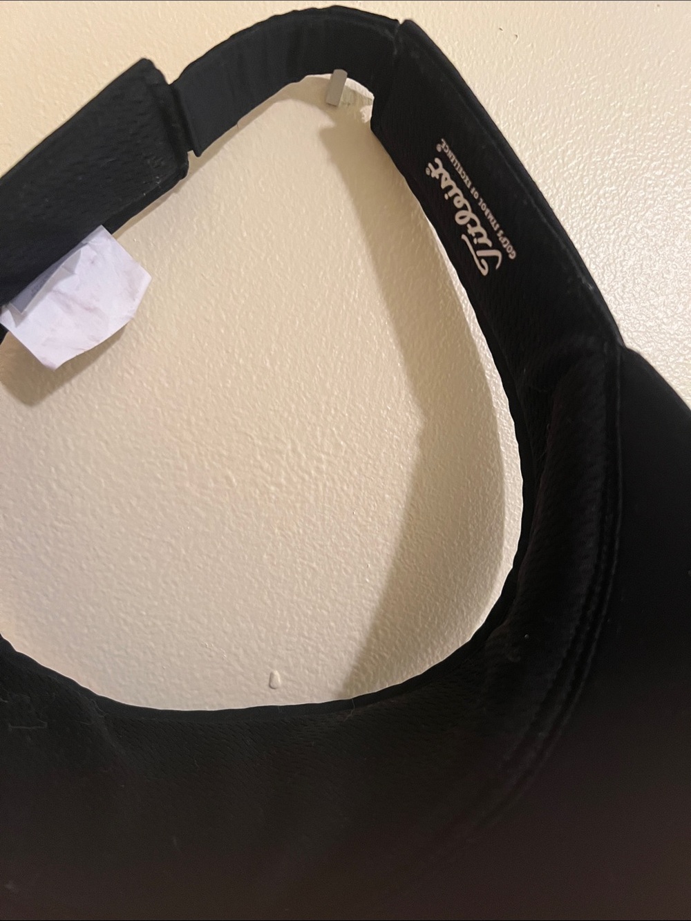 Titleist Black Visor with White Script Logo - Picture 2 of 6